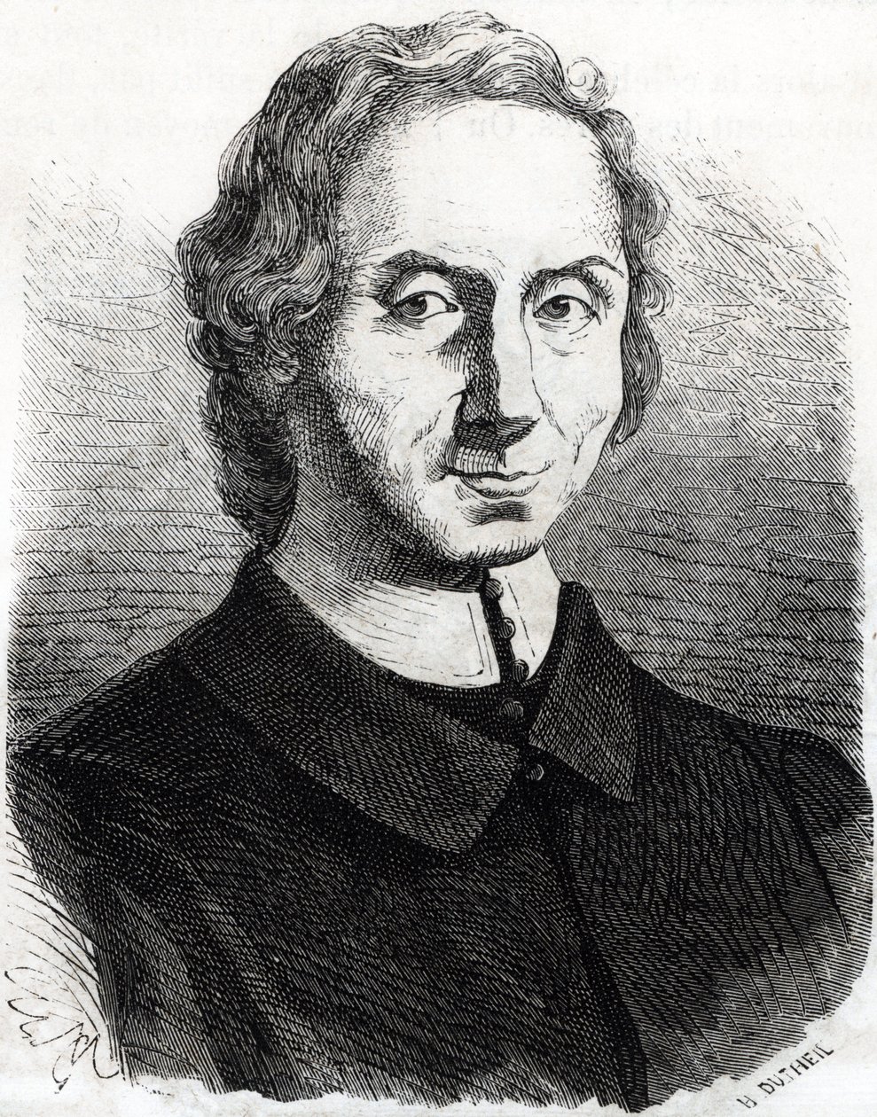 Porträt von Nicolas Malebranche (1638 - 1715) von French School
