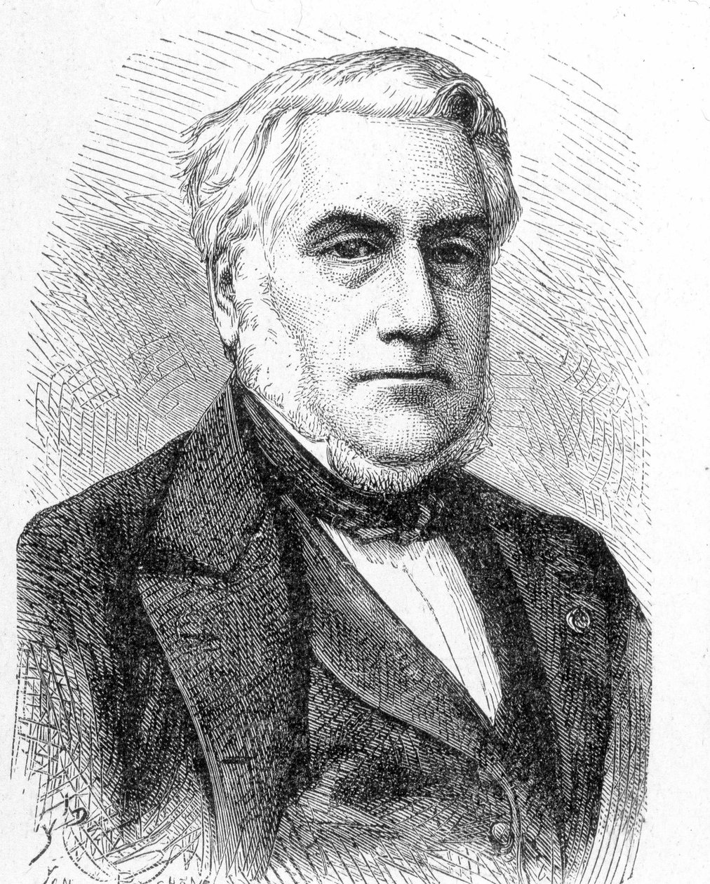 Porträt von Paulin Talabot (1799 - 1878) - im „Album der Wissenschaft; berühmte Gelehrte; Große Entdeckungen“ 1896. von French School