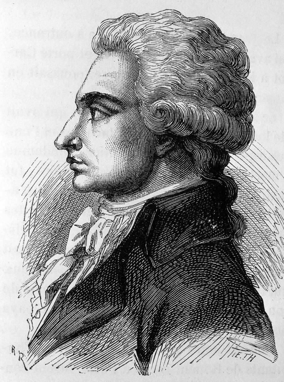 Porträt von Philippe Antoine Merlin, genannt Merlin de Douai (1754-1838), französischer Politiker - in „Die Geschichte Frankreichs“ von Henri Martin von French School