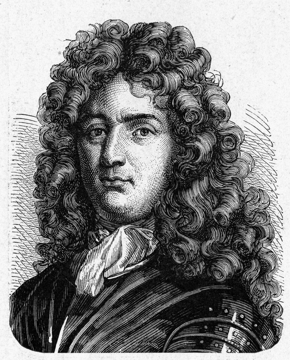 Porträt von Vauban (1633 - 1707). (Sébastien Le Prestre de Vauban) (Maréchal de France und Militäringenieur) - in „Album de la Science; berühmte Wissenschaftler; Große Entdeckungen“ 1896 von French School
