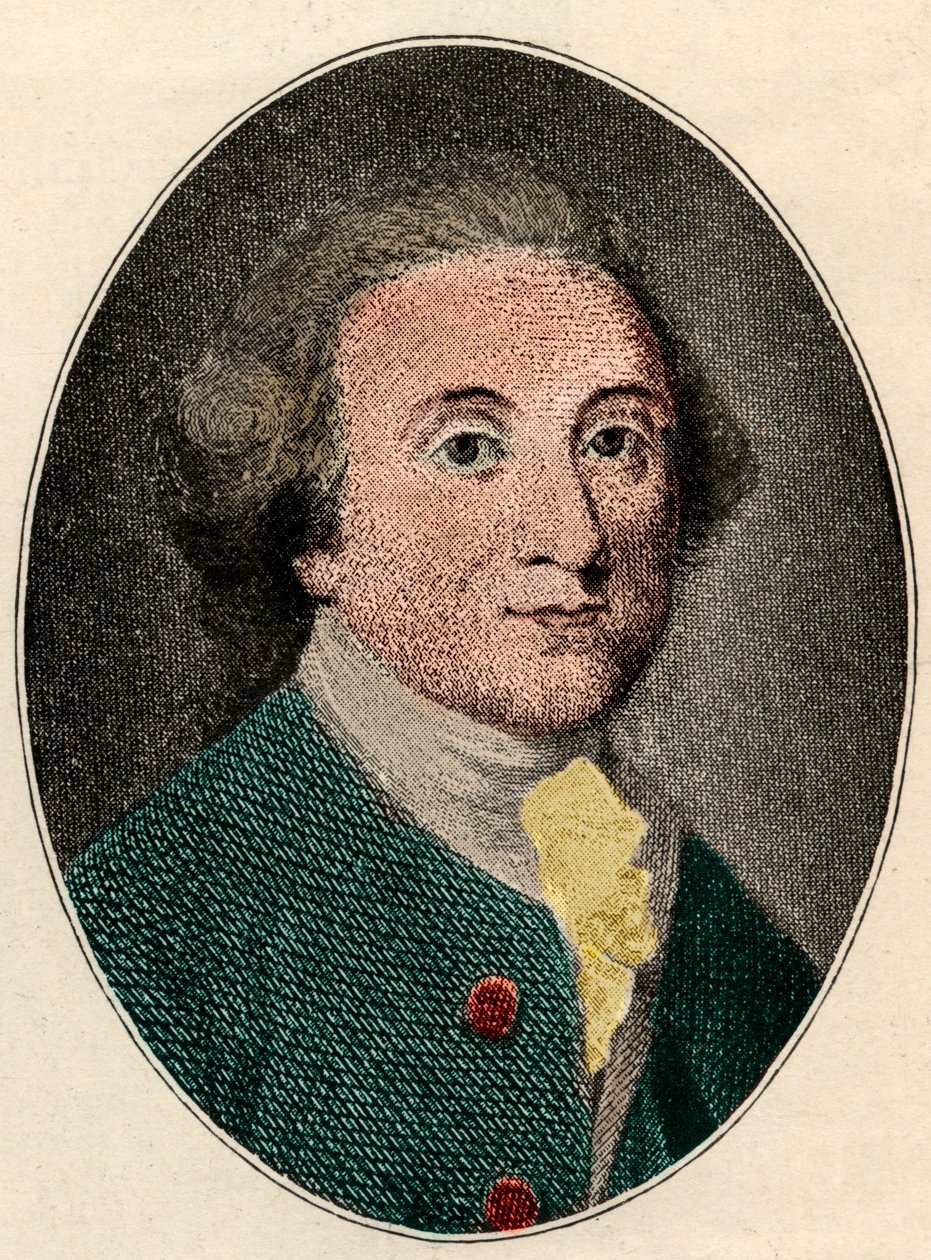 Porträt von William Whitehead (englischer Dichter) (1715-1785) von French School