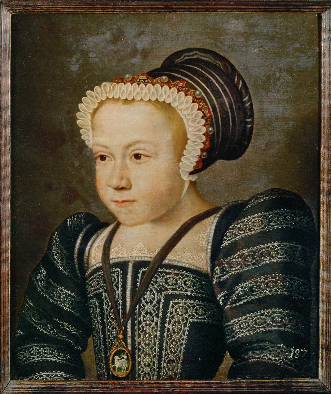 Porträt eines edlen jungen Mädchens von French School