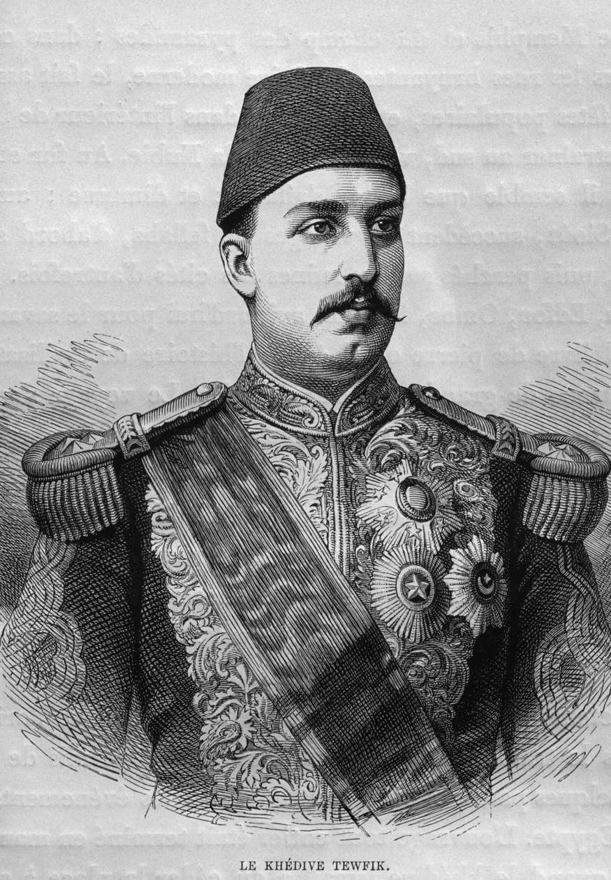 Porträt des Khediven Tawfig (1819-92), aus L