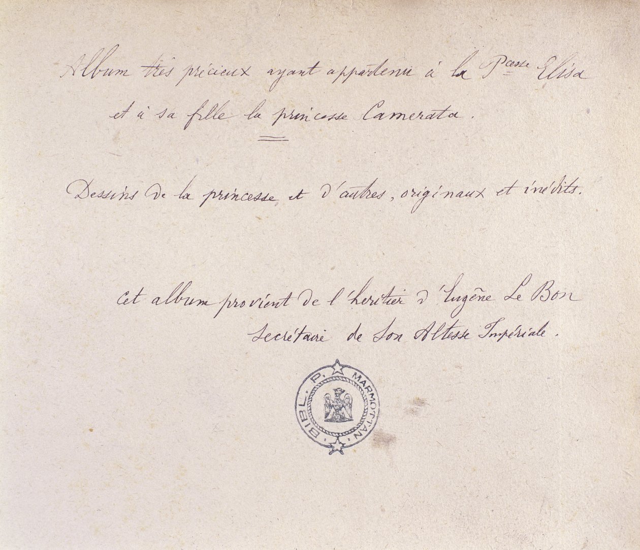 Kostbares Album, das Prinzessin Elisa und ihrer Tochter Camerata gehörte von French School