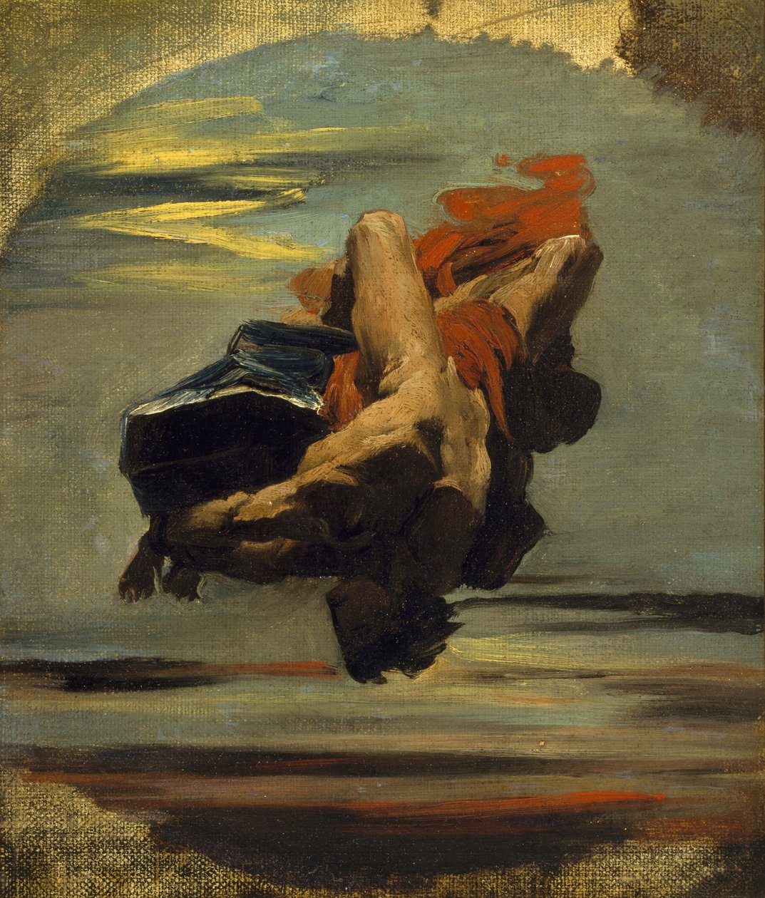 Prometheus fällt vom Felsen von French School