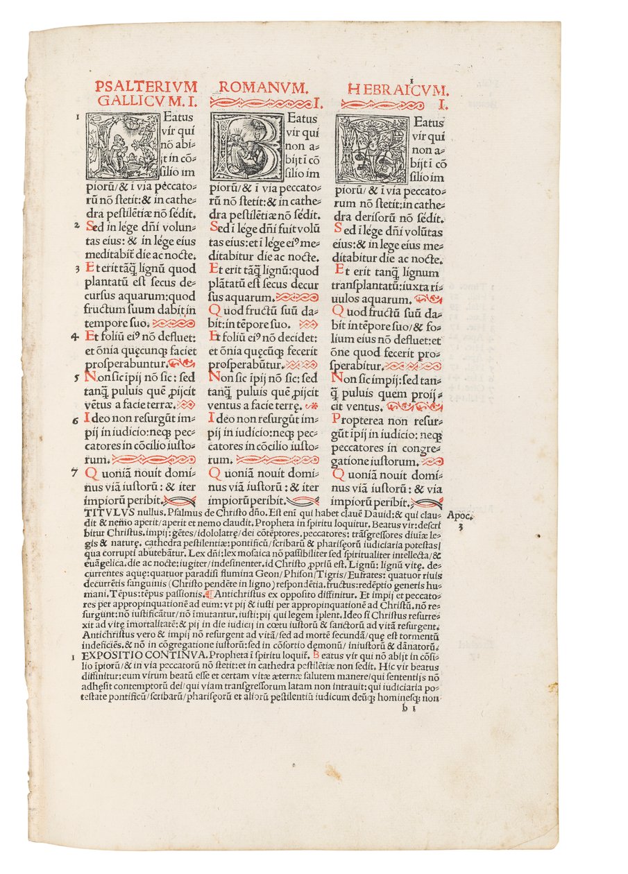 Quincuplex Psalterium, herausgegeben von Jacques Le Fèvre d