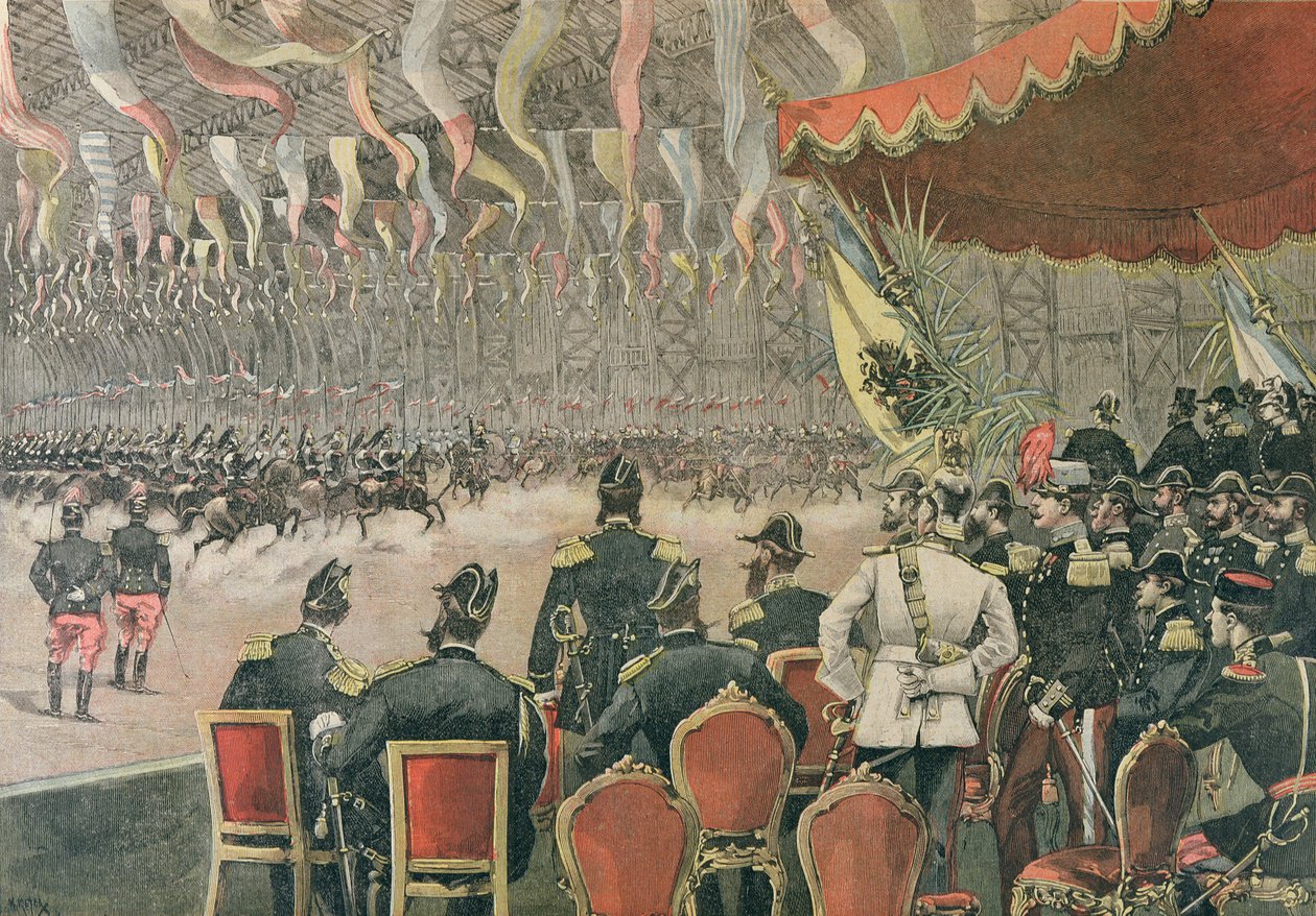 Empfang von Zar Alexander III. (1845-1894) in Paris, Illustration aus Le Petit Journal, November 1893 von French School