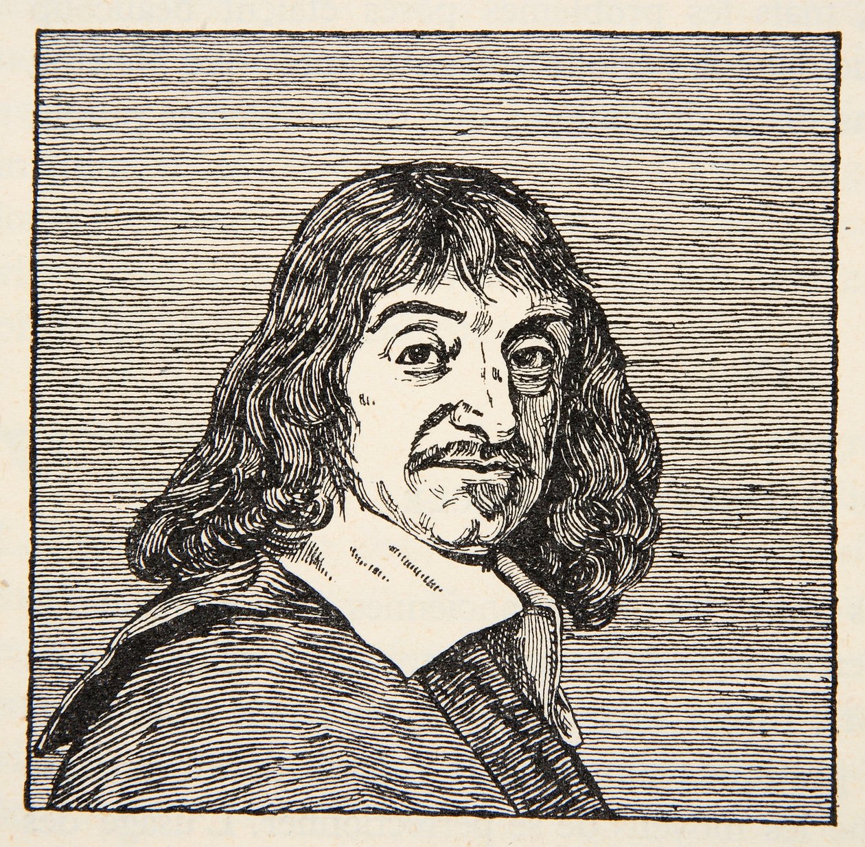 Rene Descartes, Kopie von Boris Mestchersky, Illustration aus Histoire de la Nation Francaise, Sciences, Bände I & II, von Gabriel Hanotaux, 1924 von French School