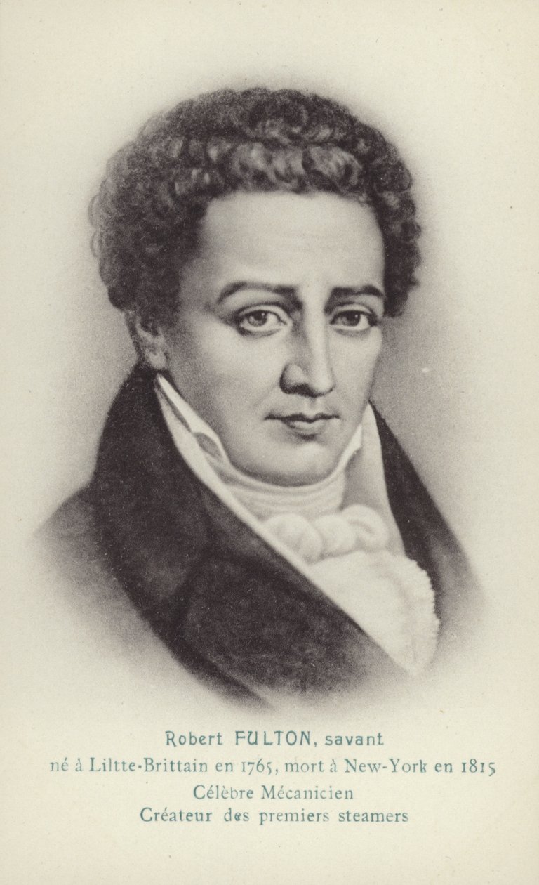Robert Fulton, amerikanischer Ingenieur, Erfinder und Dampfschiffpionier von French School