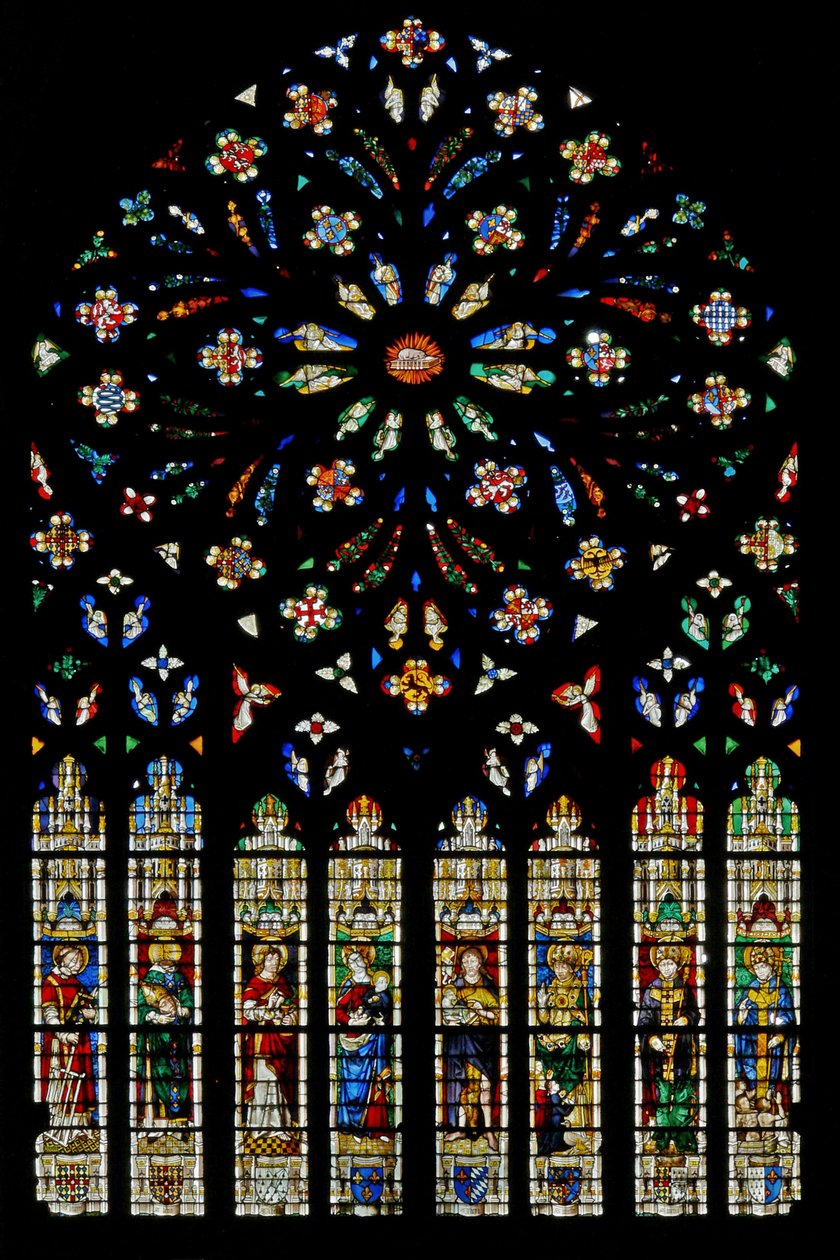 Rosettenfenster von Jean de Dampmartin von French School