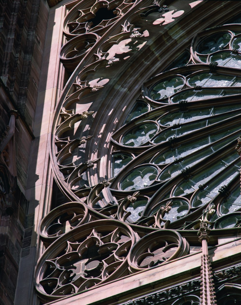 Rosettenfenster (Detail) von French School