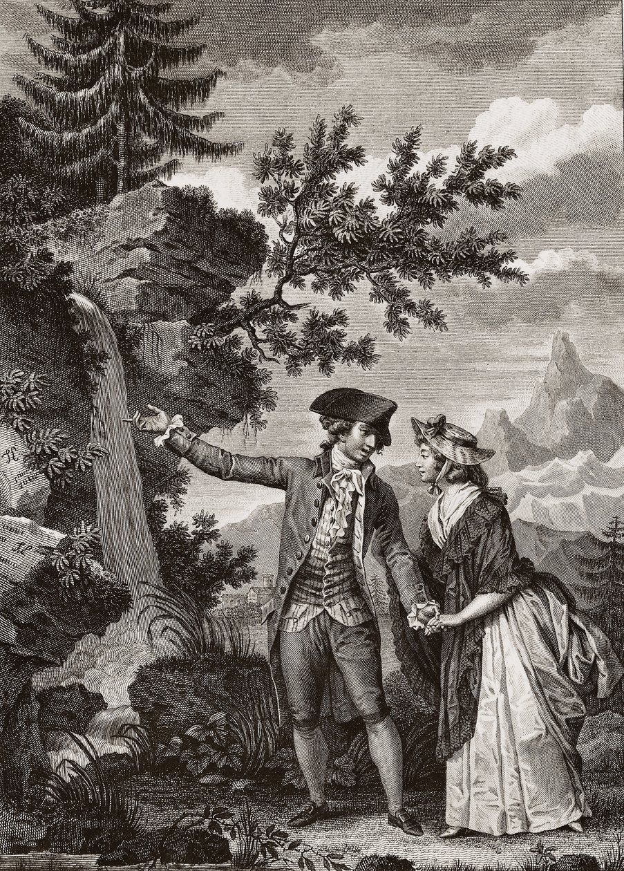 Saint Preux und Julie, Illustration aus 