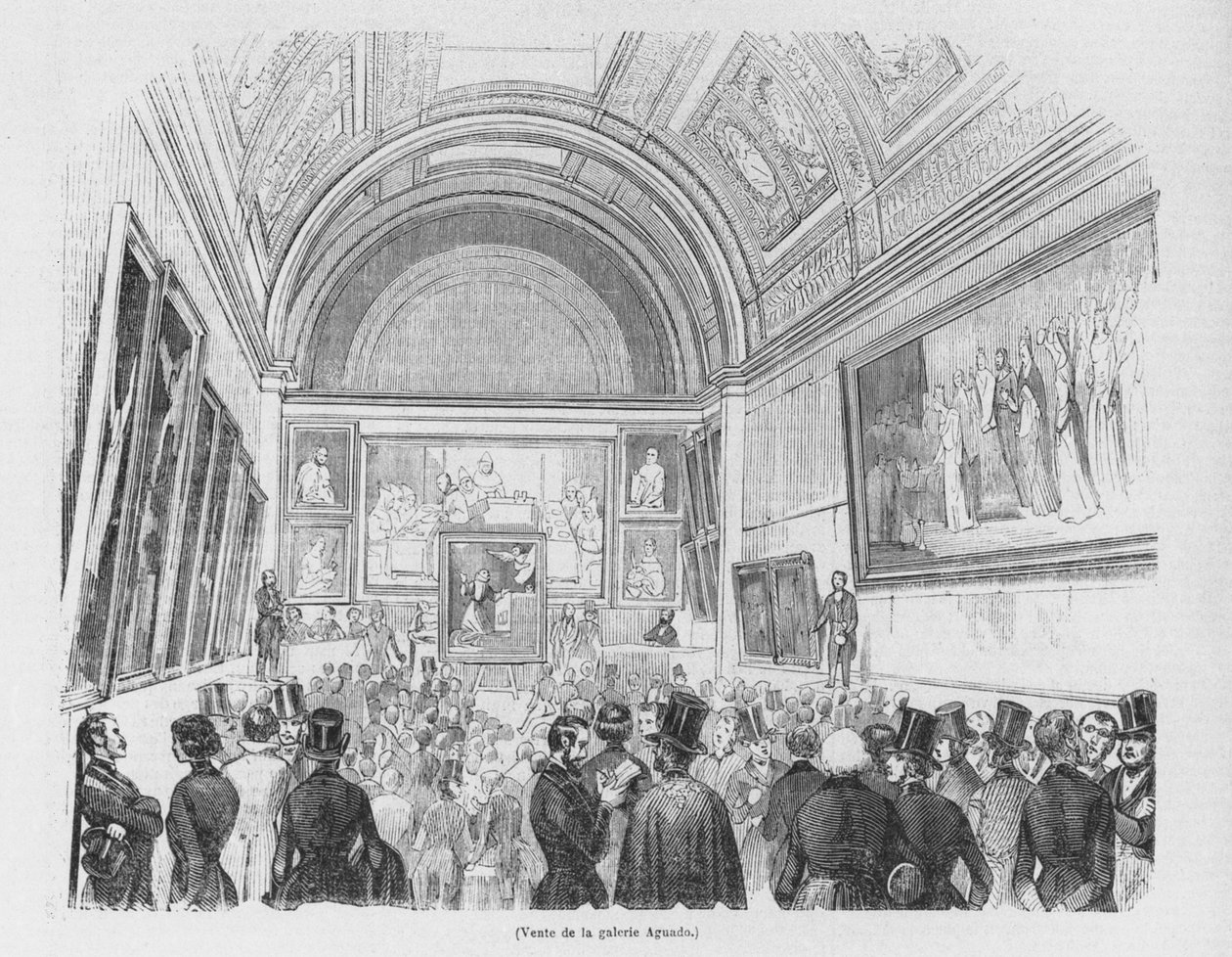 Verkauf der Aguado-Galerie, 1843 von French School
