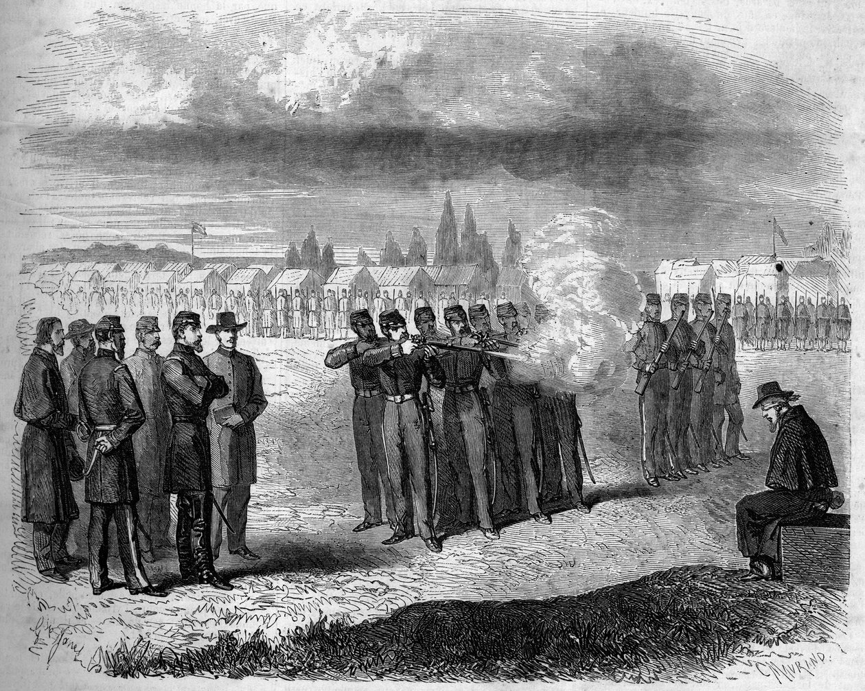 Sezessionskrieg (1861 - 1865) oder Amerikanischer Bürgerkrieg von French School