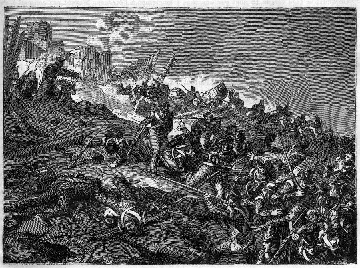 Belagerung von Burgos vom 18. September bis 22. Oktober 1812 - Die Kampagne von Spanien und Portugal (1808 - 1814) - in „Geschichte des Kaiserreichs nach der Geschichte des Konsulats“ von Adolphe Thiers - 187 von French School