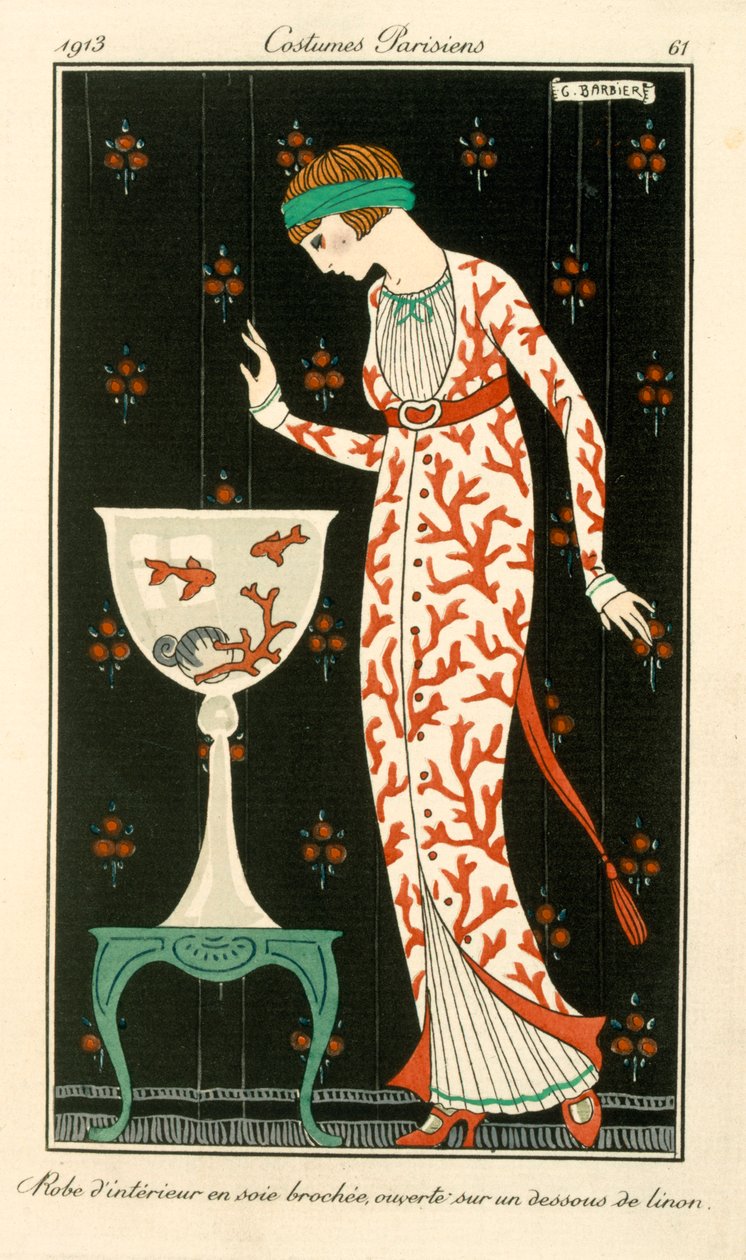 Seidenhauskleid, Mode von French School