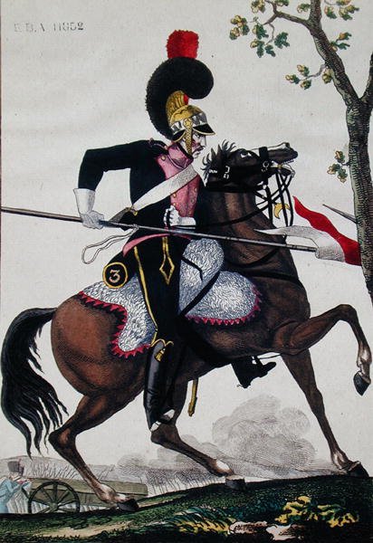 Soldat der französischen Haushaltskavallerie während der Zeit des Kaiserreichs von French School