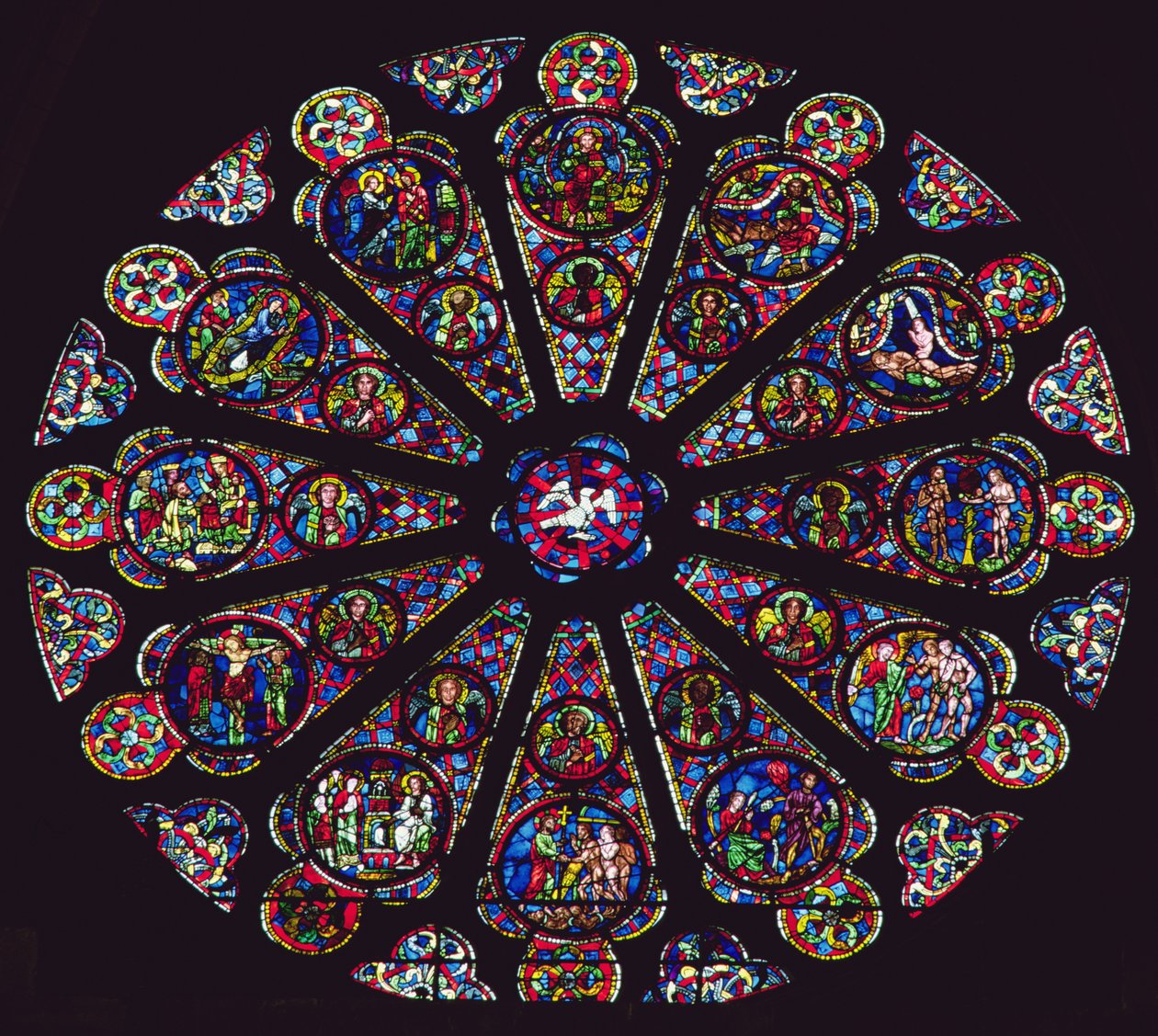 Südrosette, 1235-40 von French School