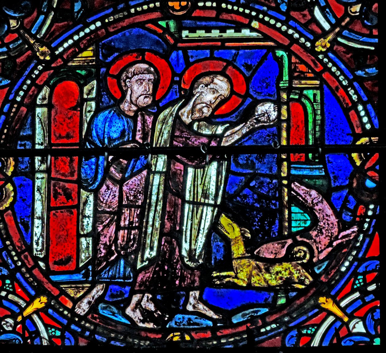 St. Peter und St. Paul füttern die Hunde von French School