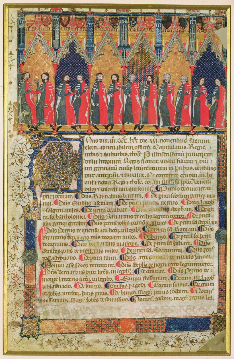 Die Schöffen von Toulouse, 1369 von French School