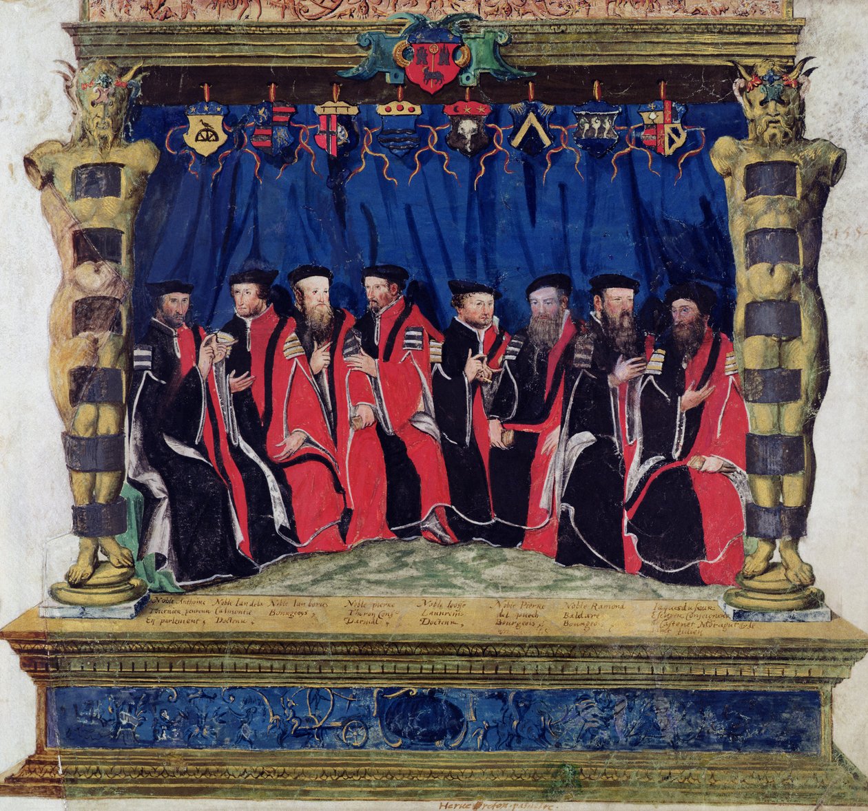 Die Stadträte von Toulouse, 1554-55 von French School