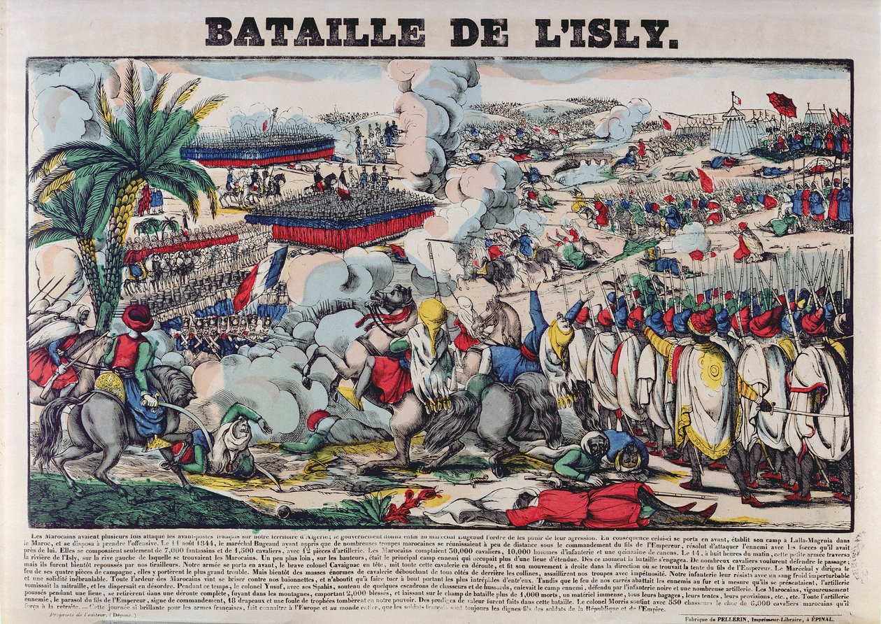 Die Gefangennahme des Gefolges von Abd-el-Kader (1808-83) oder, Die Schlacht von Isly am 14. August 1844, 1844-63 von French School