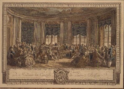 Das Konzert gegeben von der Gräfin von Saint Brisson von French School