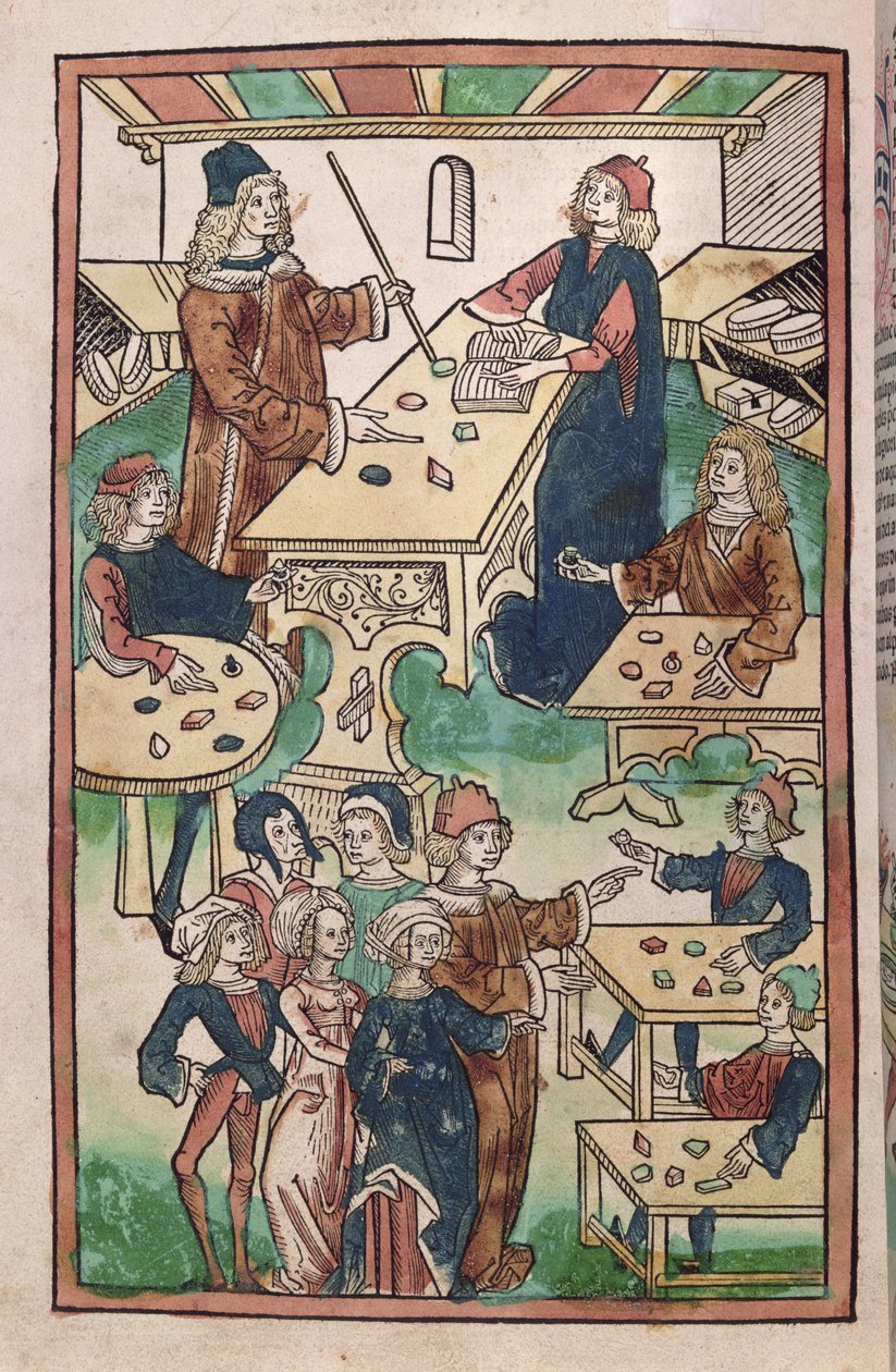 Das Juweliergeschäft, 1491 von French School