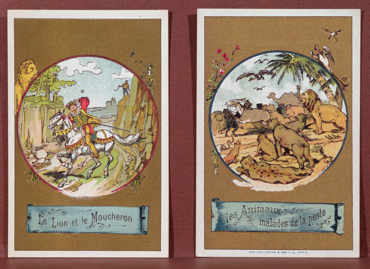 Der Löwe und die Mücke und die Tiere, die an der Pest erkrankt sind, aus 