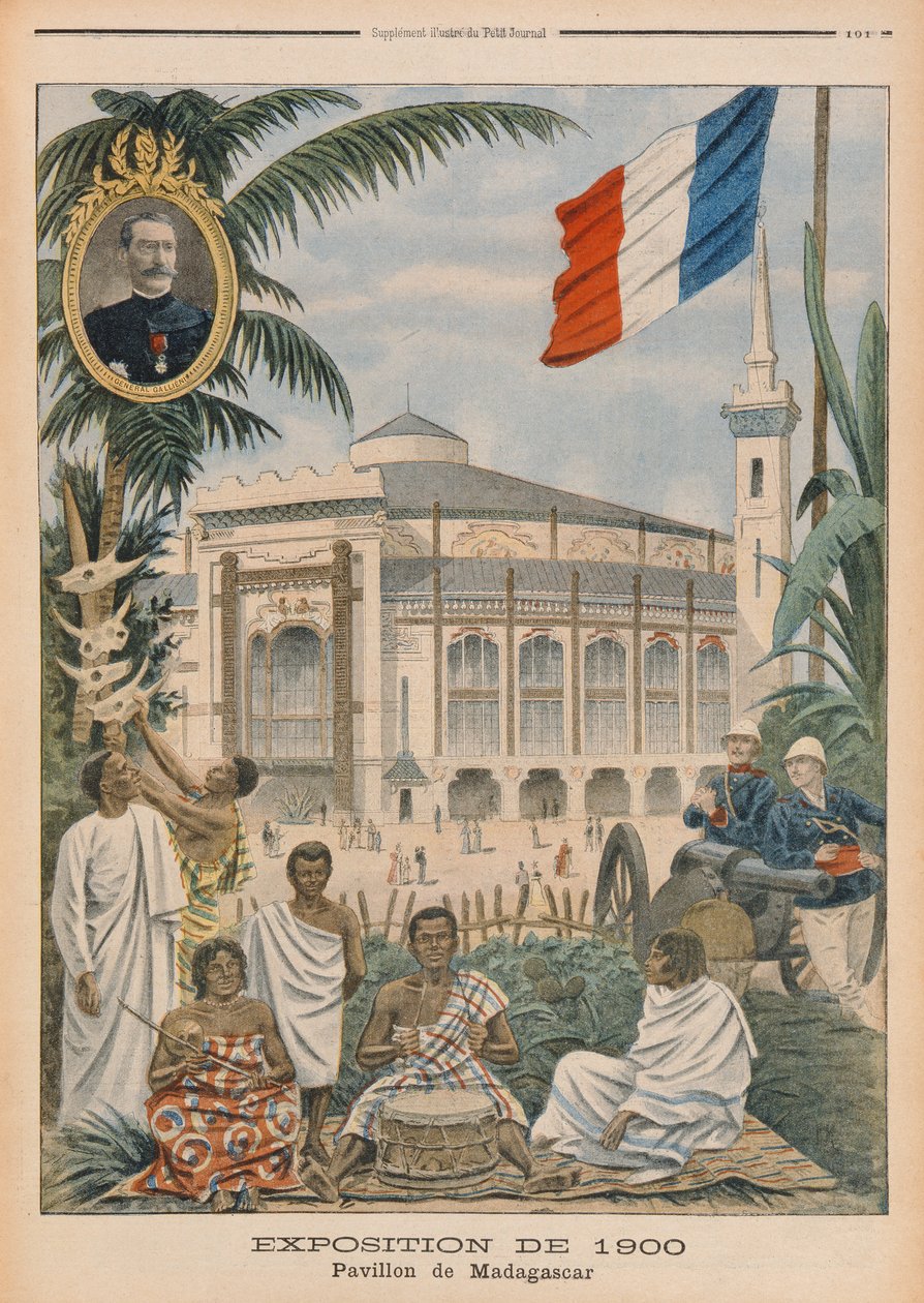 Der madagassische Pavillon auf der Weltausstellung 1900, Paris, Illustration aus 