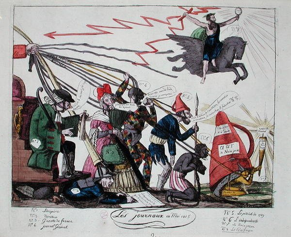 Die Zeitungen vom Mai 1815 von French School