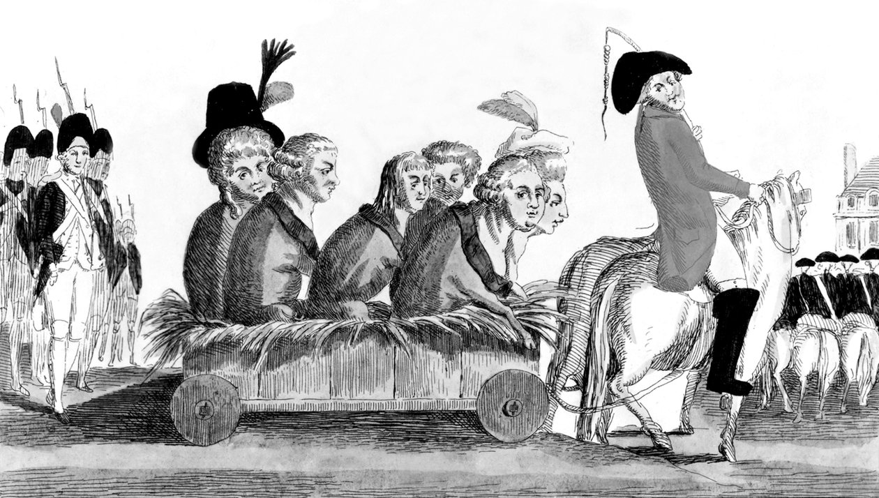 Die Rückkehr von Varennes, am 21. Juni 1791 von French School
