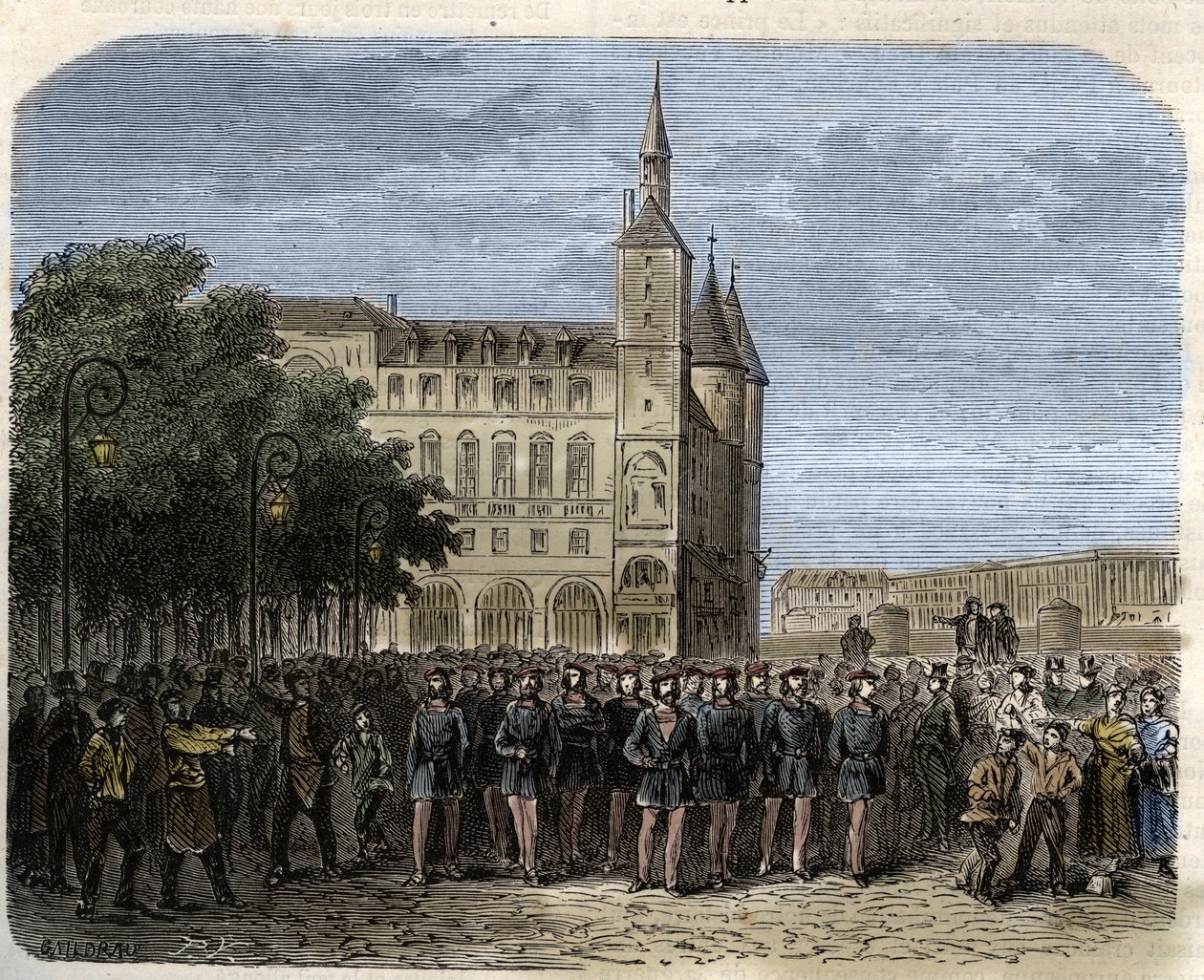 Der Saint-Simonianismus 1820-30 - Saint-Simonismus - Die Saint-Simonianer - Gravur von French School