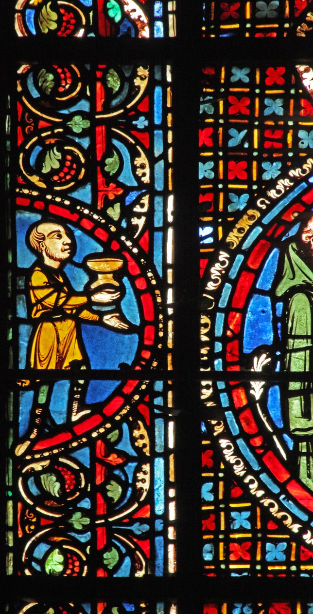 Das St. Lubin Fenster: Die Stifter - Winzer von French School