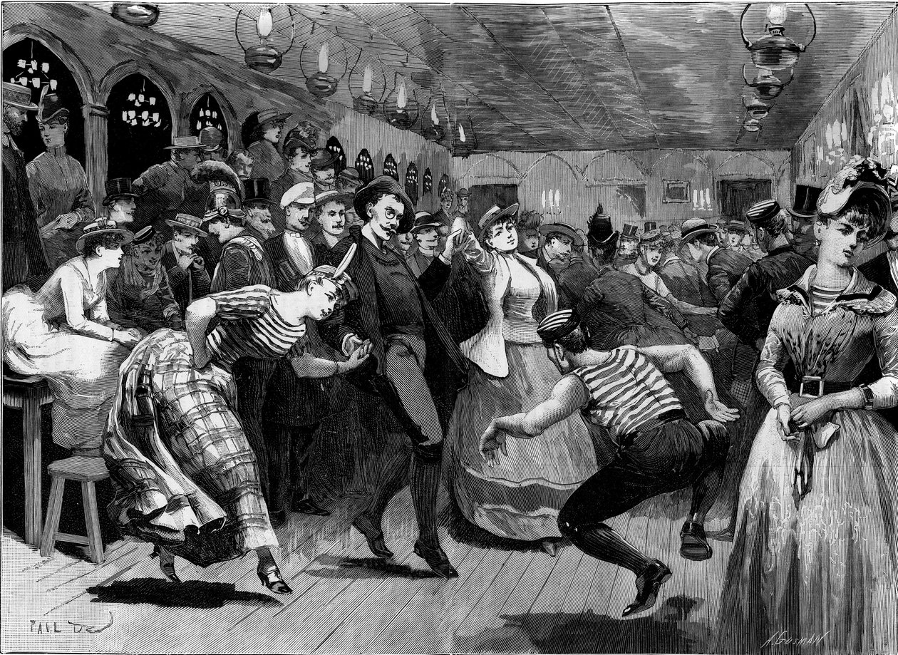 Der Donnerstagabendball in „La Grenouillère“ bei Paris von French School