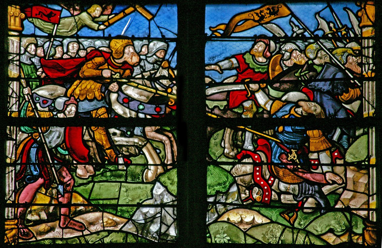 Der Triumph des Kreuzes: Das Kreuz erscheint in der Schlacht von French School