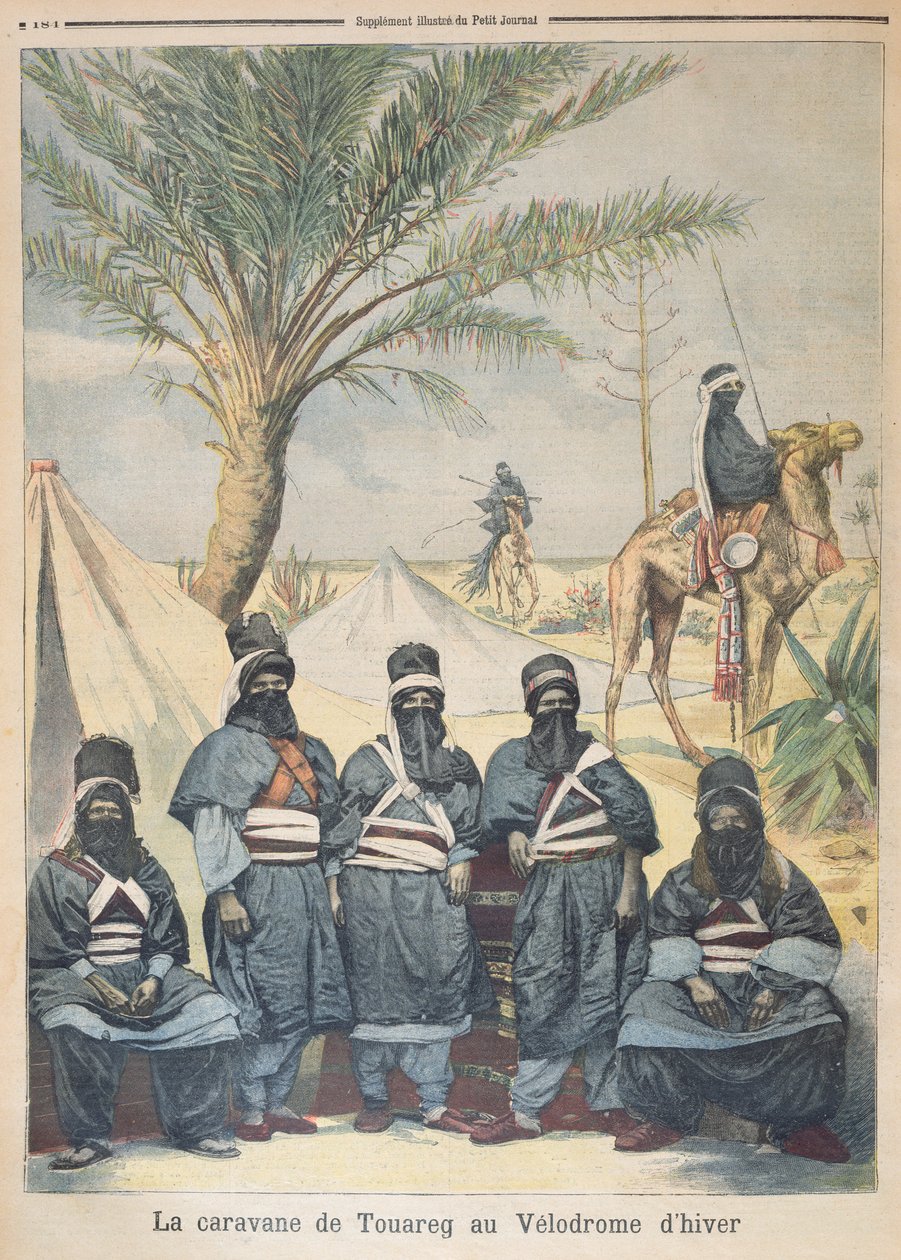 Die Tuareg-Karawane im Wintervelodrom, Illustration aus Le Petit Journal, 4. Juni 1894 von French School