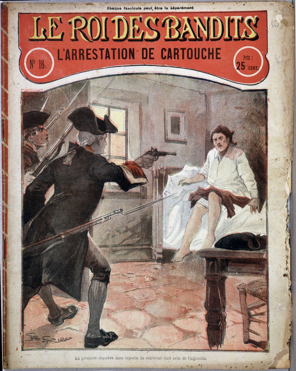 Die Verhaftung von Cartridge - in „Der König der Banditen“, Nr. 16 von French School