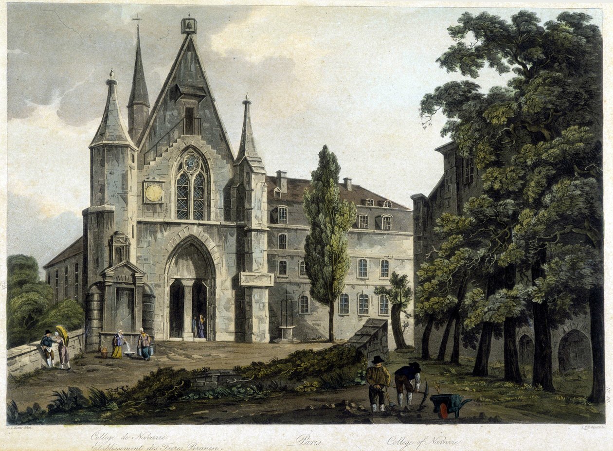 Die Kapelle des Kollegs von Navarra um 1804 (Polytechnische Schule) von French School