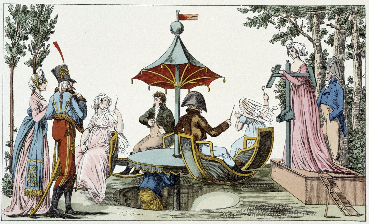 Das Vergnügen des chinesischen Ring-Spiels im Garten von Tivoli von French School