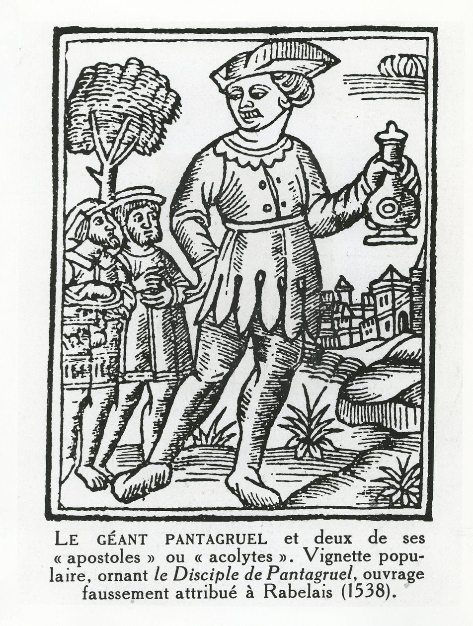 Der Riese Pantagruel und zwei seiner Apostel, aus 