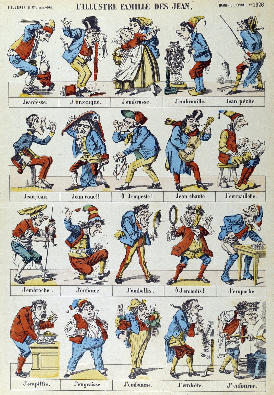 Die illustre Familie der John - Bild von Epinal, Pellerin von French School