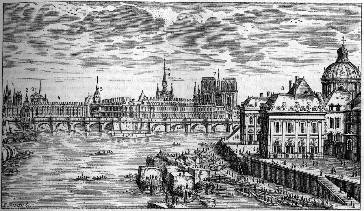 Die neue Brücke in Paris von French School