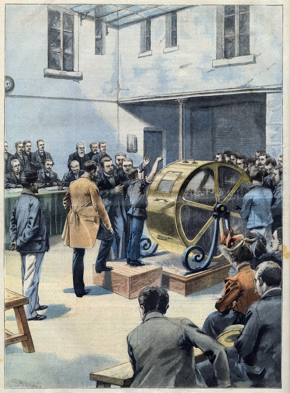 Das Rad des Glücks. Anleiheziehung bei Crédit Foncier de France, in „Le Petit Parisien“. von French School