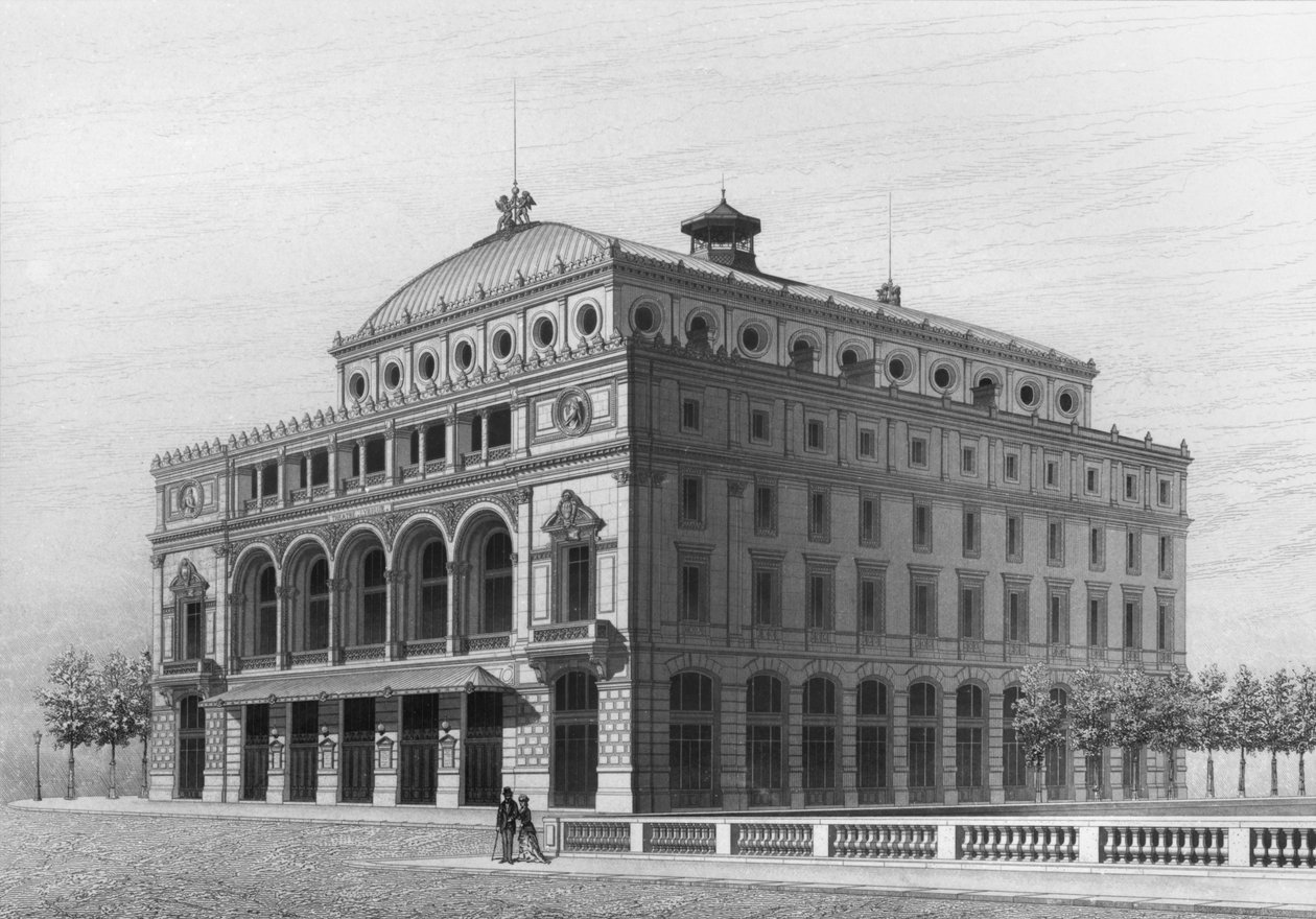 Theatre Lyrique, jetzt das Theatre de la Ville, Place du Chatelet, Paris von French School