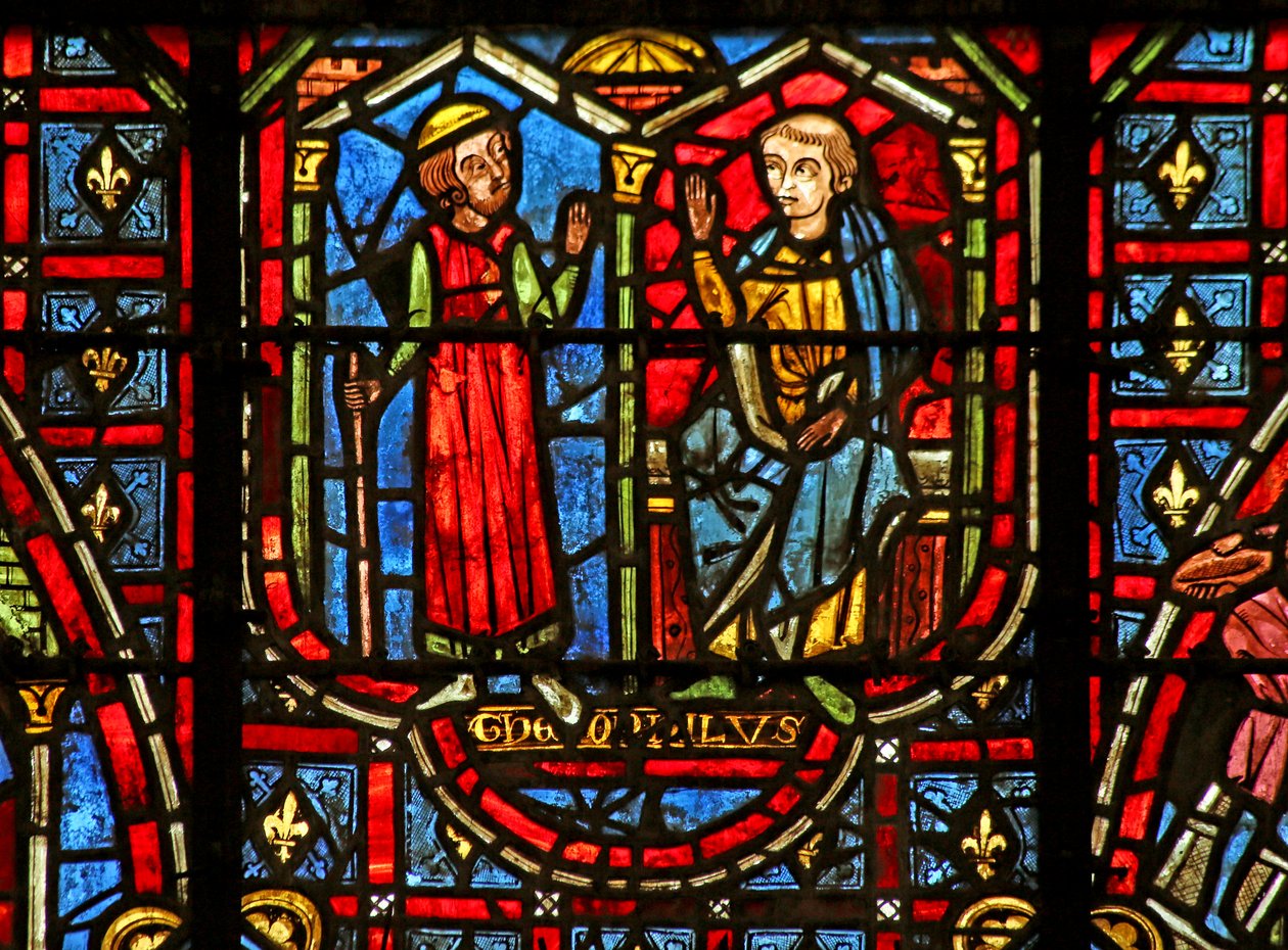 Theophilus baut eine Kirche von French School