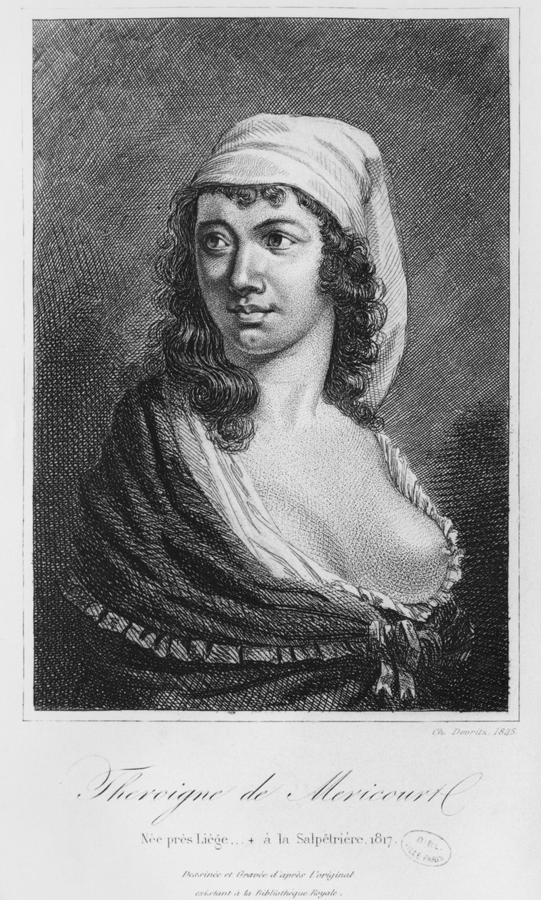 Theroigne de Mericourt, graviert von Charles Devrits, 1845 von French School