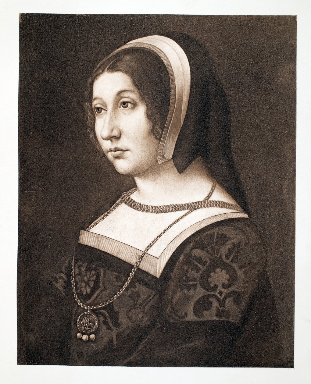 Margaret Tudor, Tochter von Heinrich VII., Königin von Schottland, um 1520 von French School