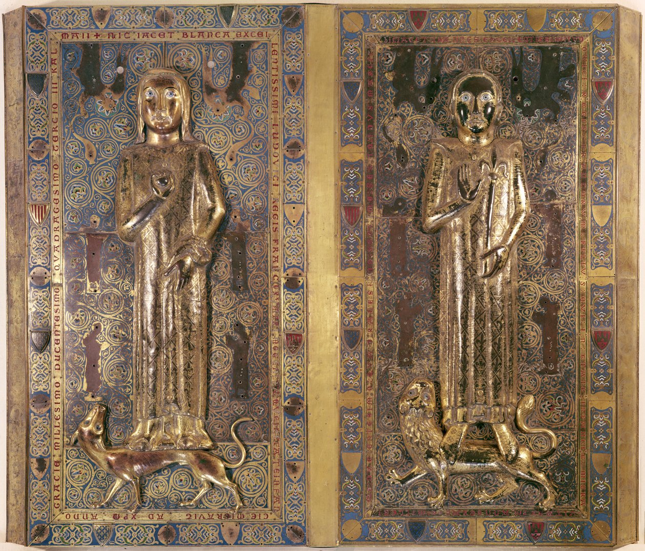 Grab von Jean (1234-50) und Blanche (1234-50) von Frankreich, Kinder von Ludwig IX. (1214-70) und Margarete von der Provence von French School