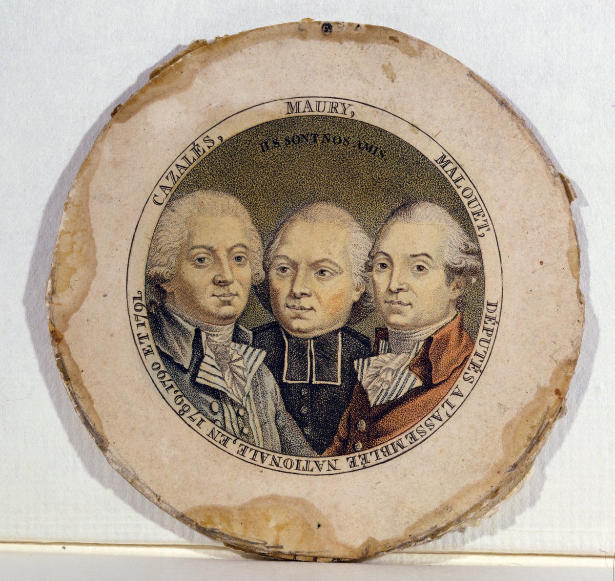 Dreifachporträt von Jacques Antoine Marie de Cazales (1758-1805), Jean-Siffrein Maury (1746-1817) und Pierre Victor Malouet (1740-1814) von French School